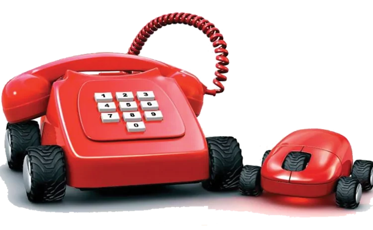 Direct Line phone and mouse