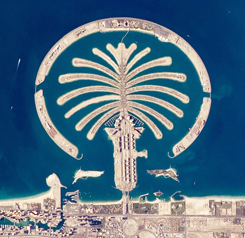 Palm Jumeirah. Photo: NASA