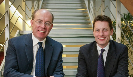HBOS bosses Sir James Crosby and Andy Hornby in happier times. Image courtesy of Daily Mail