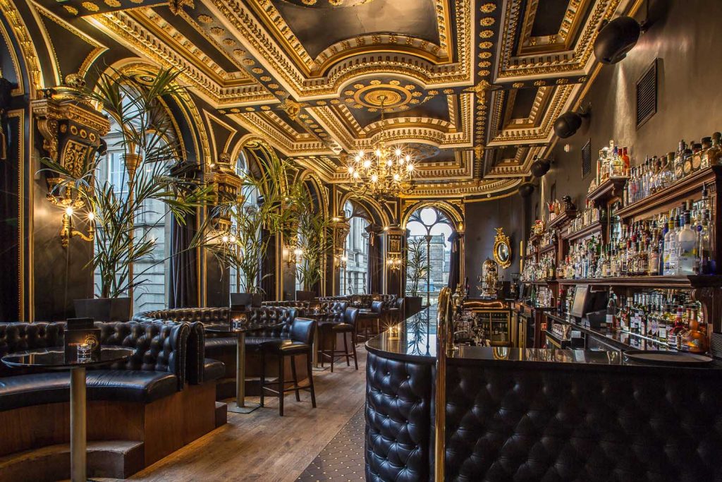 Edinburgh's splendid Voodoo Rooms above the Café Royal, and adjacent to the former headquarters of Royal Bank of Scotland.