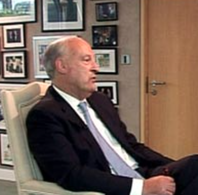 Leading questions: Robert Peston interviews Sir Victor Blank outgoing chairman of Lloyds Banking Group