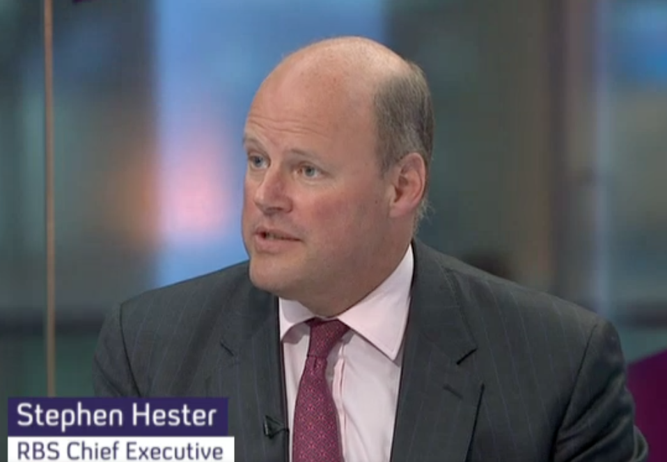 RBS CEO Stephen Hester appears on Channel 4 News