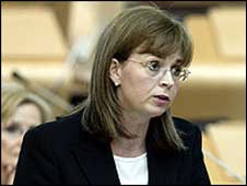 Lord Advocate Elish Angioloni, a Labour appointee kept on by the SNP.
