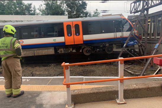 ifty people were evacuated after an eight-carriage London Overground train hit the buffers at Enfield Town. Photo: London Fire Brigade. (picture was taken in 12 October 2021 and added to this blog post on 30 November 2025)