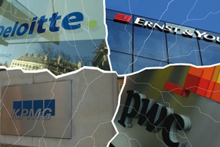 Big Four accountancy firms' logos