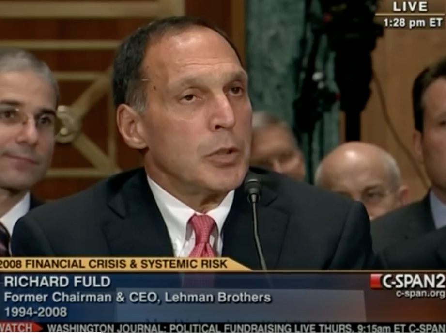 Dick Fuld, CEO of Lehman Brothers