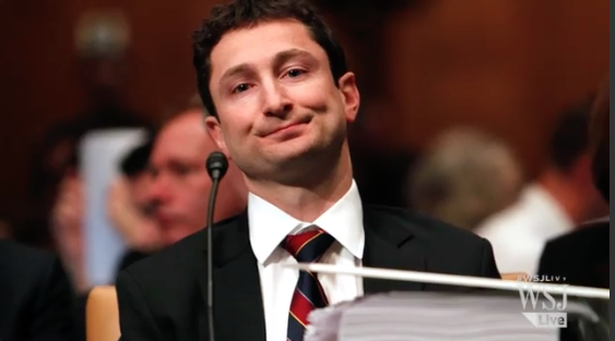 Fabrice "Fabulous Fab" Tourre, executive director of structured products at Goldman Sachs, testifies before a subcommittee of US Congress on Capitol Hill Washington DC, on 27 April 2010.