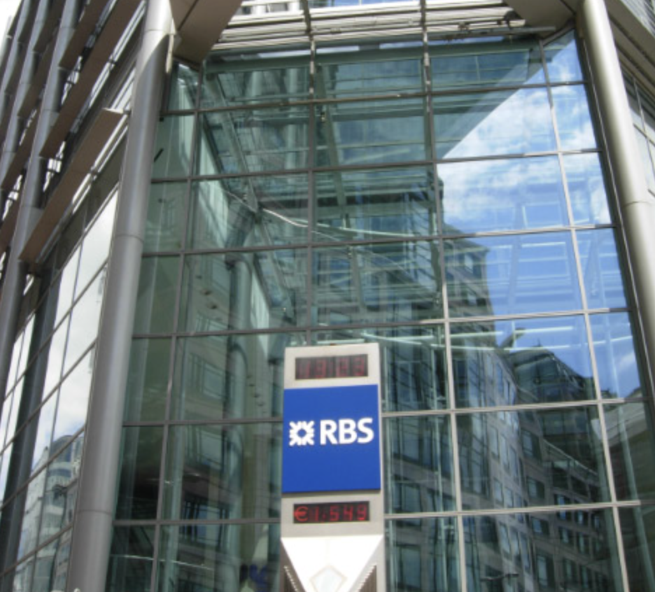 Royal Bank of Scotland office at 250 Bishopsgate (formerly ABN Amro). Photo: Stephen McKay. This file is licensed under the Creative Commons Attribution-Share Alike 2.0 Generic license.