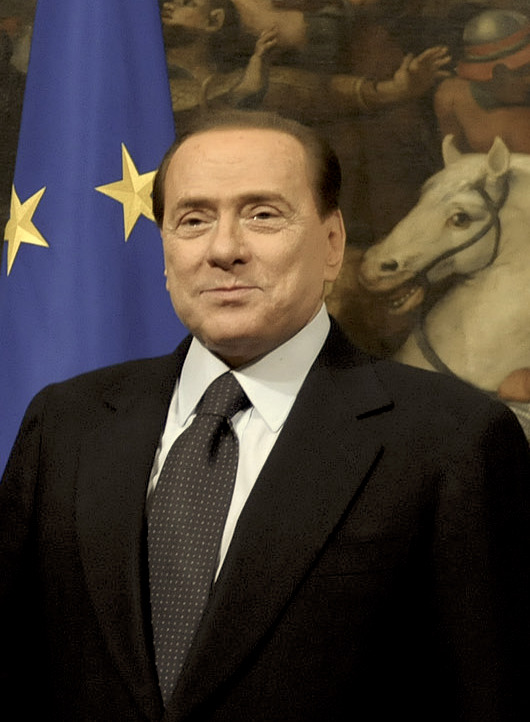 Italian prime minister Silvio Berlusconi. Photo: Gobierno de Chile. File licensed under Creative Commons Attribution 2.0 Generic license