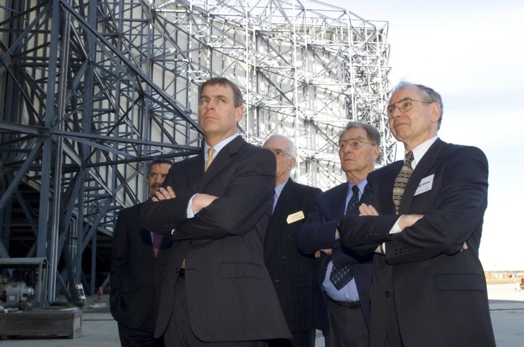 Prince Andrew on a business trip to California. Photo: NASA. Public Domain Dedication (CC0)