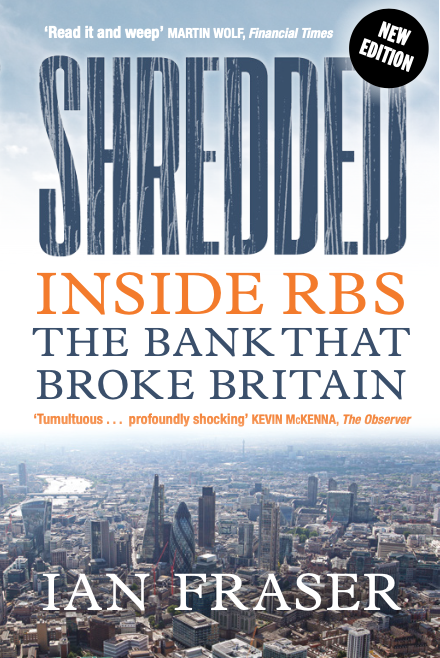 Shredded by Ian Fraser paperback cover