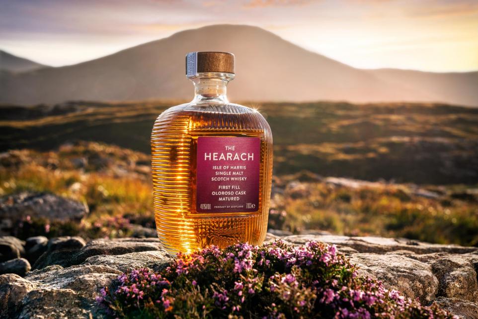 The Hearach, Isle of Harris single malt Scotch whisky. First fill Oloroso cask matured. No age statement. 
